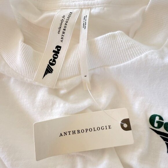 ANTHROPOLOGIE Gola Layer Up Mini Dress Pleated Ruffled Hem Ivory Size L NEW - Picture 6 of 10